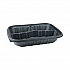EarthChoice Entree2Go Takeout Container, 3 Compartments, 48 oz, 11.8 x 8.8 x 2.1, Black, Plastic, 200/Carton (YCNB12X95203)