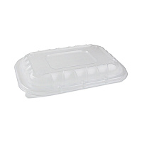 EarthChoice Entree2Go Takeout Container Vented Lid, 8.7 x 5.8 x 1, Clear, Plastic, 300/Carton (YCNV9X6PPDL)