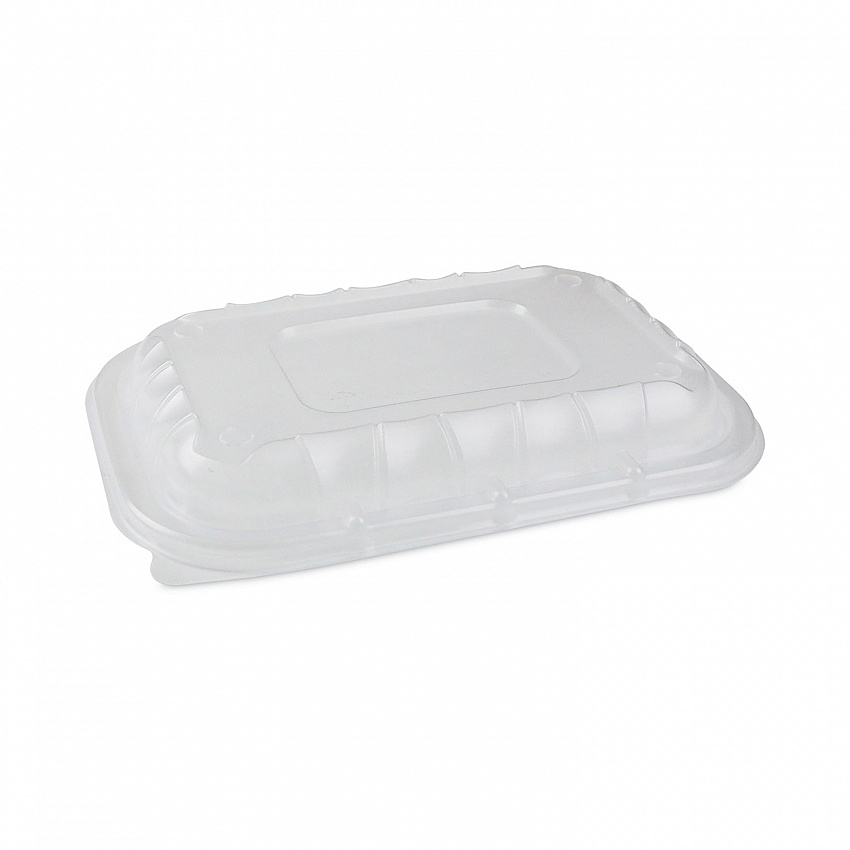 EarthChoice Entree2Go Takeout Container Vented Lid, 8.7 x 5.8 x 1, Clear, Plastic, 300/Carton (YCNV9X6PPDL)