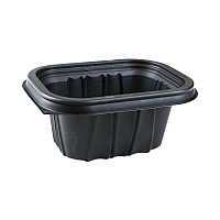 EarthChoice Entree2Go Takeout Container, 12 oz, 5.7 x 4.3 x 2.6, Black, Plastic, 600/Carton (YCNB6X412000)