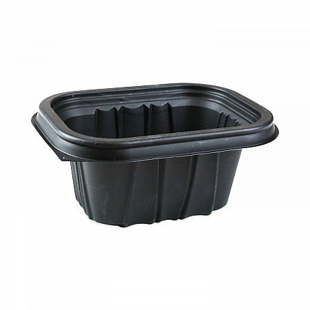 EarthChoice Entree2Go Takeout Container, 12 oz, 5.7 x 4.3 x 2.6, Black, Plastic, 600/Carton (YCNB6X412000)