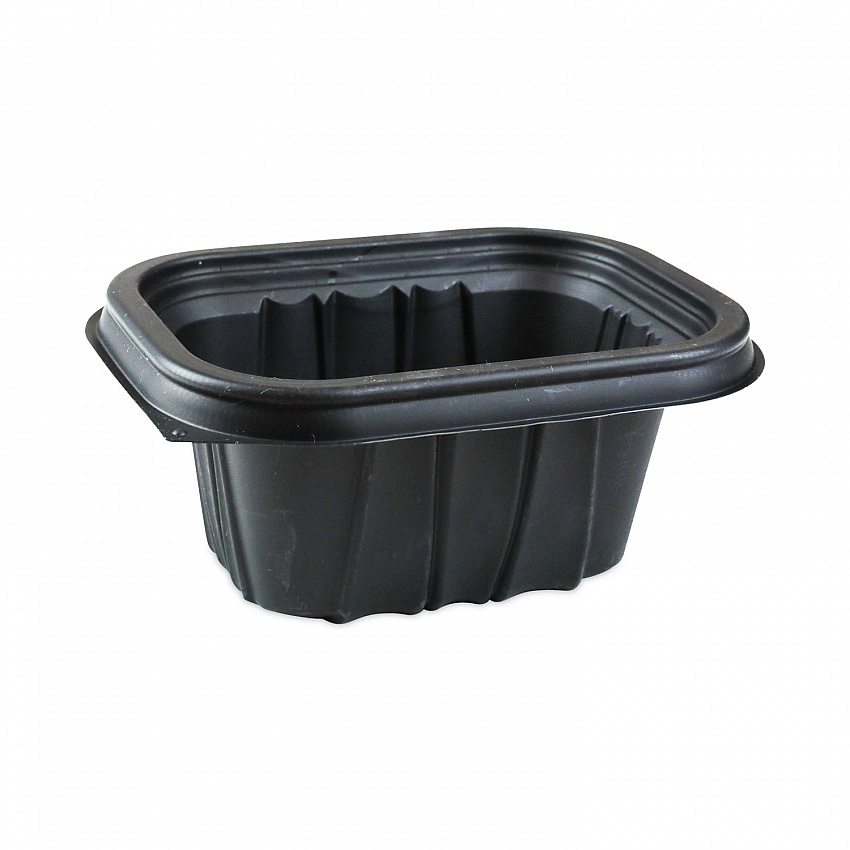 EarthChoice Entree2Go Takeout Container, 12 oz, 5.7 x 4.3 x 2.6, Black, Plastic, 600/Carton (YCNB6X412000)