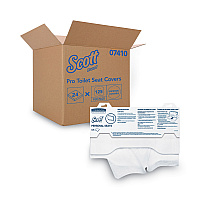 Personal Seats Sanitary Toilet Seat Covers, 15 x 18, White, 125/Pack, 24 Packs/Carton (07410CT)