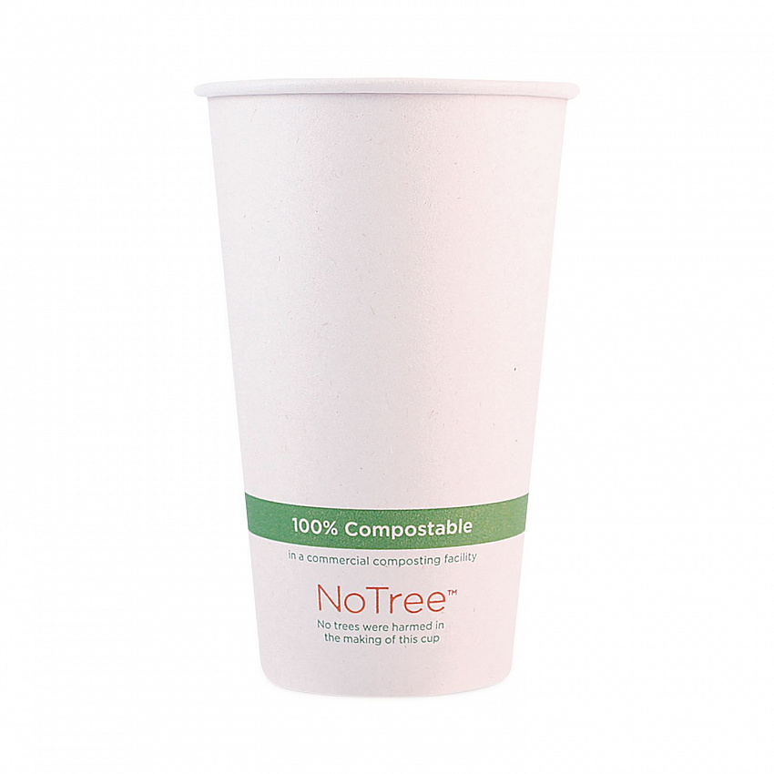 NoTree Paper Hot Cups, 16 oz, Natural, 1,000/Carton (CUSU16)