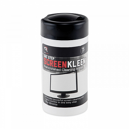 OneStep CRT ScreenKleen Cleaner Wet Wipes, Cloth, 5.25 x 5.75, Unscented, 75/Tub (RR1409)