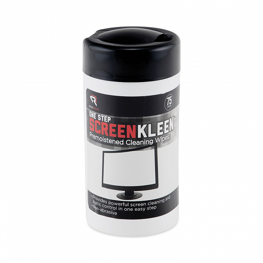 OneStep CRT ScreenKleen Cleaner Wet Wipes, Cloth, 5.25 x 5.75, Unscented, 75/Tub (RR1409)