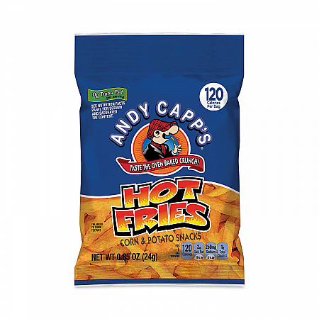 Hot Fries, Spicy Hot, 0.85 oz Bag, 72/Carton (20900465)