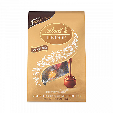 Lindor Assorted Truffles Platinum Bag, 15 oz, 36 Pieces (30101027)