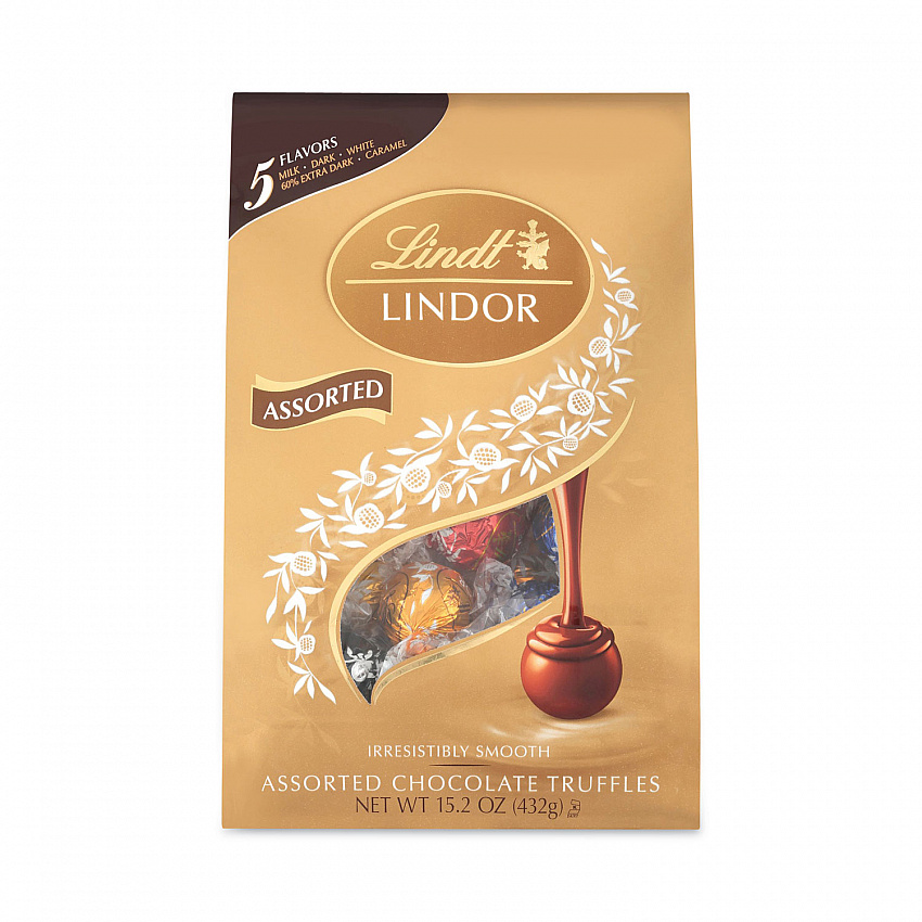 Lindor Assorted Truffles Platinum Bag, 15 oz, 36 Pieces (30101027)