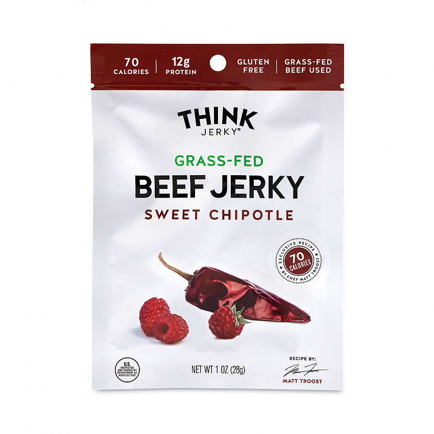 Sweet Chipotle Beef Jerky, 1 oz Pouch, 12/Pack (22000985)