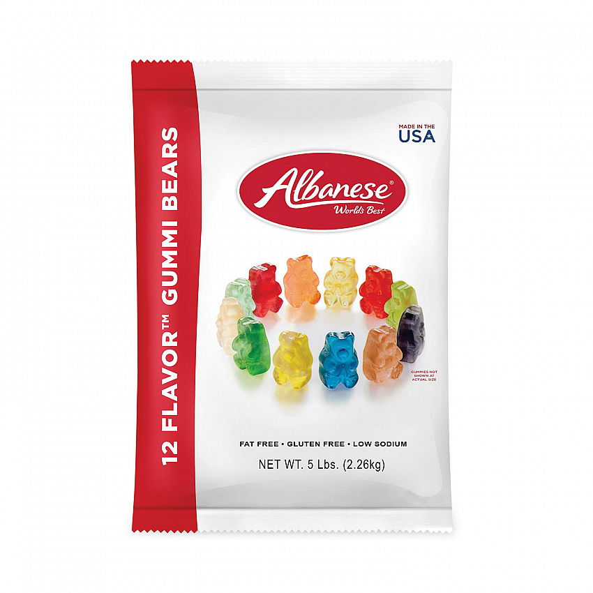 Gummi Bears, 5 lb Pouch, Assorted (20600001)