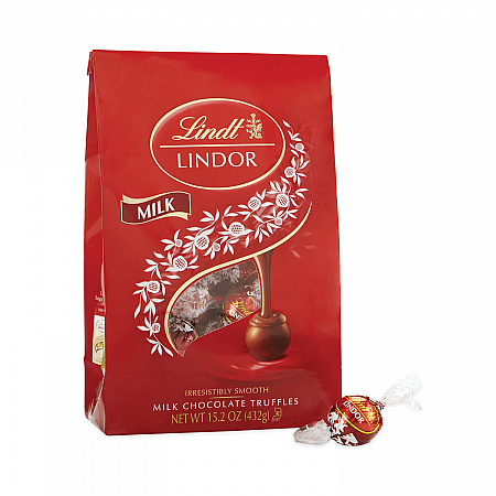 Lindor Milk Chocolate Truffles, 3.5 oz Bag, 3 Bags (30100005)