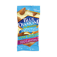 Low Sodium Lightly Salted Almonds, 1.5 oz Bag, 42 Bags/Carton (22000795)