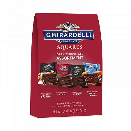 Squares Premium Dark Chocolate Assortment, 14.86 oz Bag (30001037)