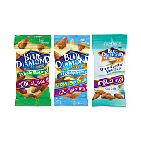 Almonds Variety Pack, Assorted Flavors, 0.6 oz Pouch, 7 Pouches/Box, 6 Boxes/Carton (22000796)