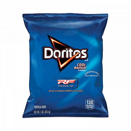 Reduced Fat Cool Ranch Tortilla Chips, 1 oz Bag, 72 Bags/Carton (29500056)