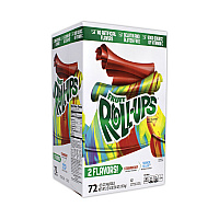 Fruit Roll-Ups Fruit Snacks, Strawberry and Tropical Tie-Dye Flavors, 0.5 oz, 72 Pouches/Carton (22001037)