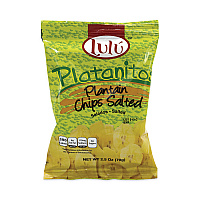 Platanitos Plantain Chips, 2.5 oz Pack, 30 Packs/Carton (20902612)