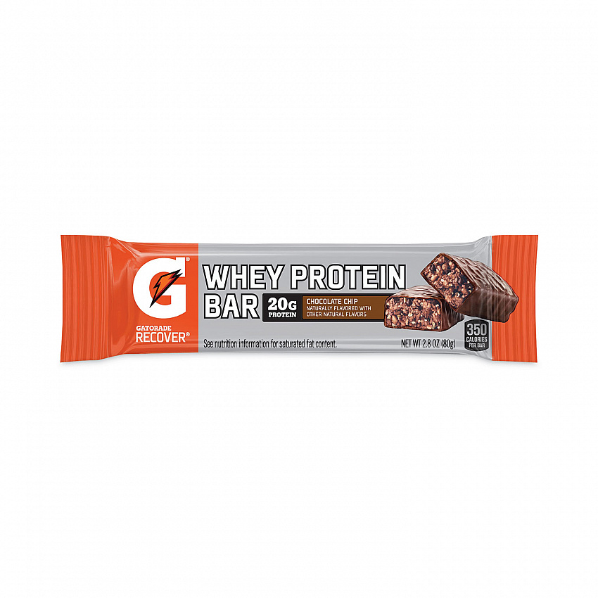 Recover Chocolate Chip Whey Protein Bar, 2.8 oz Bar, 12 Bars/Carton (29500032)
