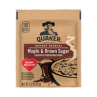 Instant Oatmeal, Maple and Brown Sugar, 1.51 oz Packet, 40/Carton (22000754)