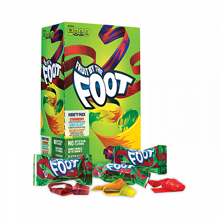 Fruit By The Foot Variety Pack, Assorted Flavors, 0.75 oz, 36 Pouches/Carton (20900408)