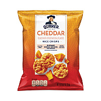 Rice Crisps, Cheddar Cheese, 0.67 oz Bag, 60 Bags/Carton (29500051)