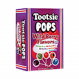 Tootsie Pops, Assorted Wild Berry Flavors, 0.6 oz Lollipops, 100/Box (20901184)