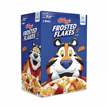 Frosted Flakes Breakfast Cereal, 61.9 oz Bag, 2 Bags/Box (22000901)