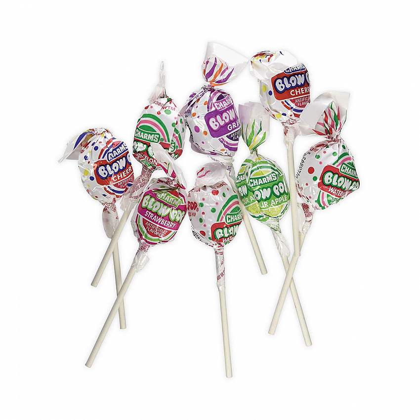Blow Pops, Assorted Flavors, 0.64 oz, 100/Carton (20900016)