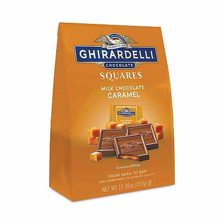 Milk Chocolate and Caramel Chocolate Squares, 15.96 oz Bag (30001035)