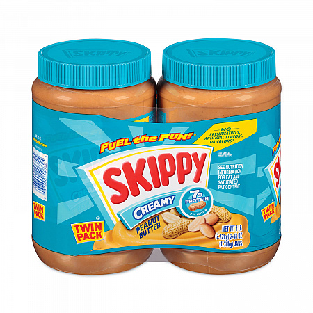 Creamy Peanut Butter, 48 oz Jar, 2/Pack (22000483)
