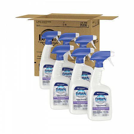 Liquid Ready-To-Use Grease Fighting Power Dissolver Spray, Fresh Scent, 32 oz Trigger On Spray Bottle, 6/Carton (75330)