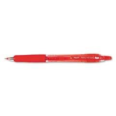 Pilot Precise Gel BeGreen Gel Pen, Retractable, Fine 0.7 mm, Red Ink, Red Barrel, Dozen (15003)