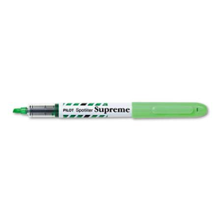 Pilot Spotliter Supreme Highlighter, Fluorescent Green Ink, Chisel Tip, Green/White Barrel (16004)