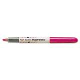Pilot Spotliter Supreme Highlighter, Fluorescent Pink Ink, Chisel Tip, Pink/White Barrel (16005)