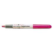 Pilot Spotliter Supreme Highlighter, Fluorescent Pink Ink, Chisel Tip, Pink/White Barrel (16005)
