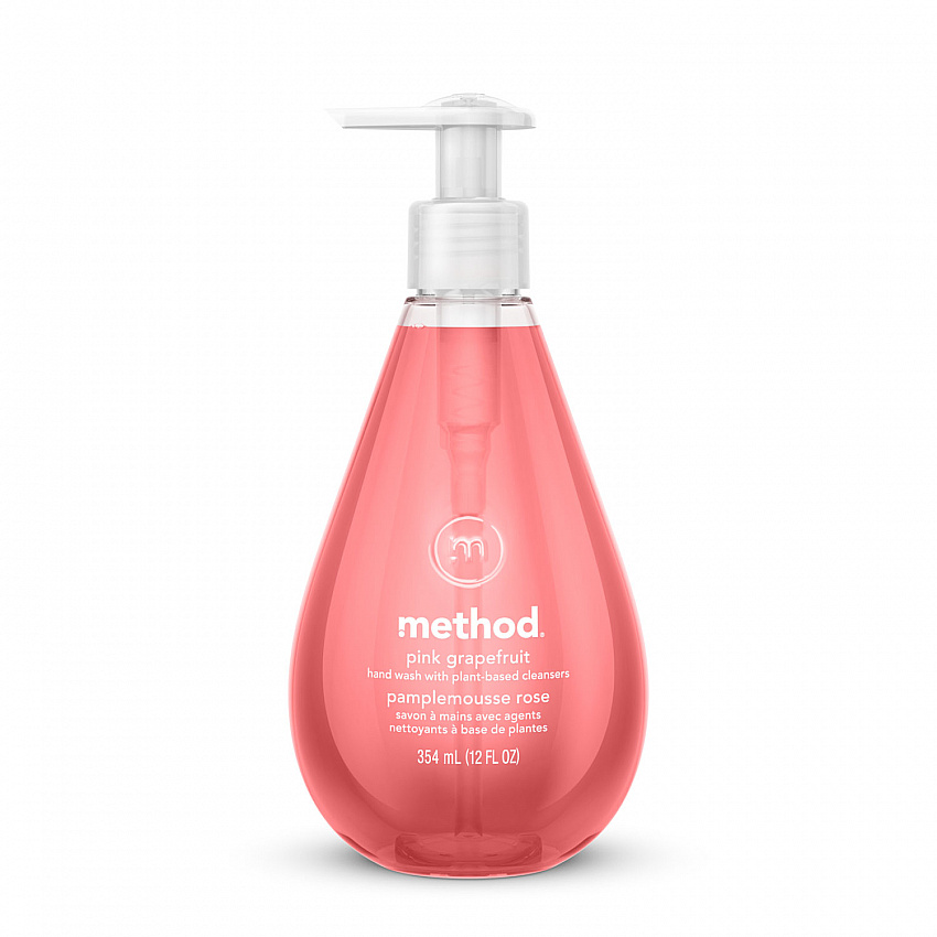 Gel Hand Wash, Pink Grapefruit Scent, 12 oz (00039)