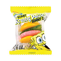 SpongeBob Squarepants Giant Krabby Patties Gummy Candy, 0.63 oz Pack, 36/Carton (2500006)