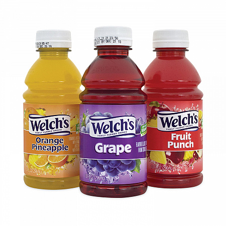 Fruit Juice Variety Pack, Fruit Punch, Grape, and Orange Pineapple, 10 oz Bottles, 24/Carton (90000105)