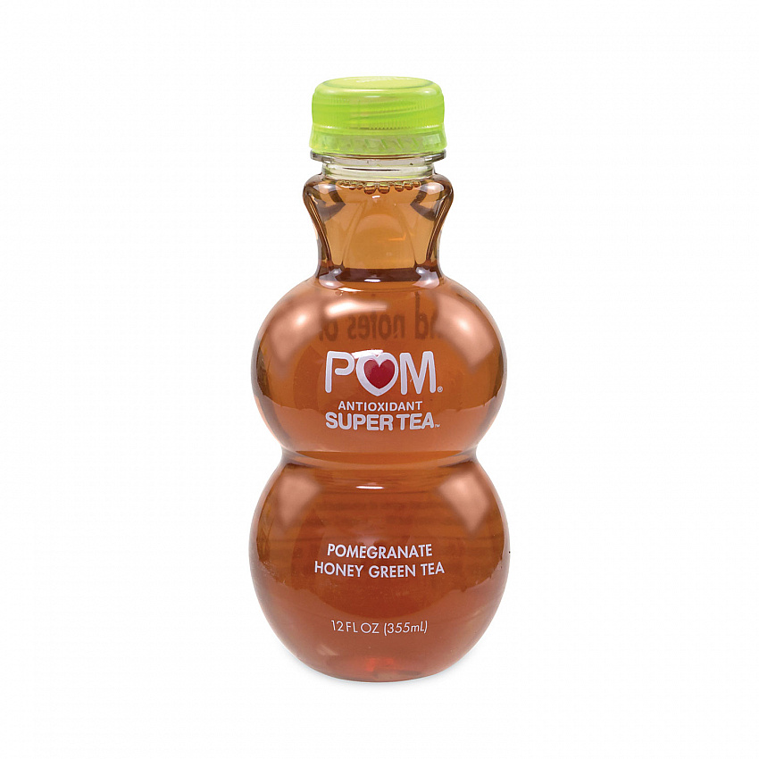 Antioxidant Super Tea, Pomegranate Honey Green Tea, 12 oz Bottles, 6/Carton (30700049)
