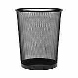 Mesh Wastebasket, 18 qt, Steel Mesh, Black (20008)