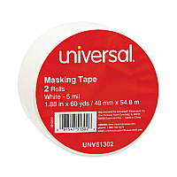 General-Purpose Masking Tape, 3" Core, 48 mm x 54.8 m, Beige, 2/Pack (51302)