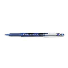 Pilot Precise P-500 Gel Pen, Stick, Extra-Fine 0.5 mm, Blue Ink, Blue Barrel, Dozen (38601)