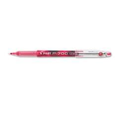 Pilot Precise P-700 Gel Pen, Stick, Fine 0.7 mm, Red Ink, Red Barrel, Dozen (38612)