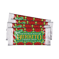 Cheddar Cheese, Bean and Rice Burrito, 6 oz Pouch, 4/Carton (90300142)