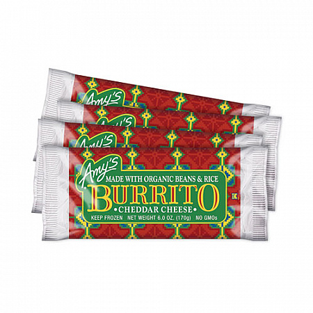 Cheddar Cheese, Bean and Rice Burrito, 6 oz Pouch, 4/Carton (90300142)