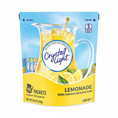 Flavored Drink Mix Pitcher Packs, Lemonade, 0.14 oz Packets, 16 Packets/Pouch, 1 Pouch/Carton (22000552)