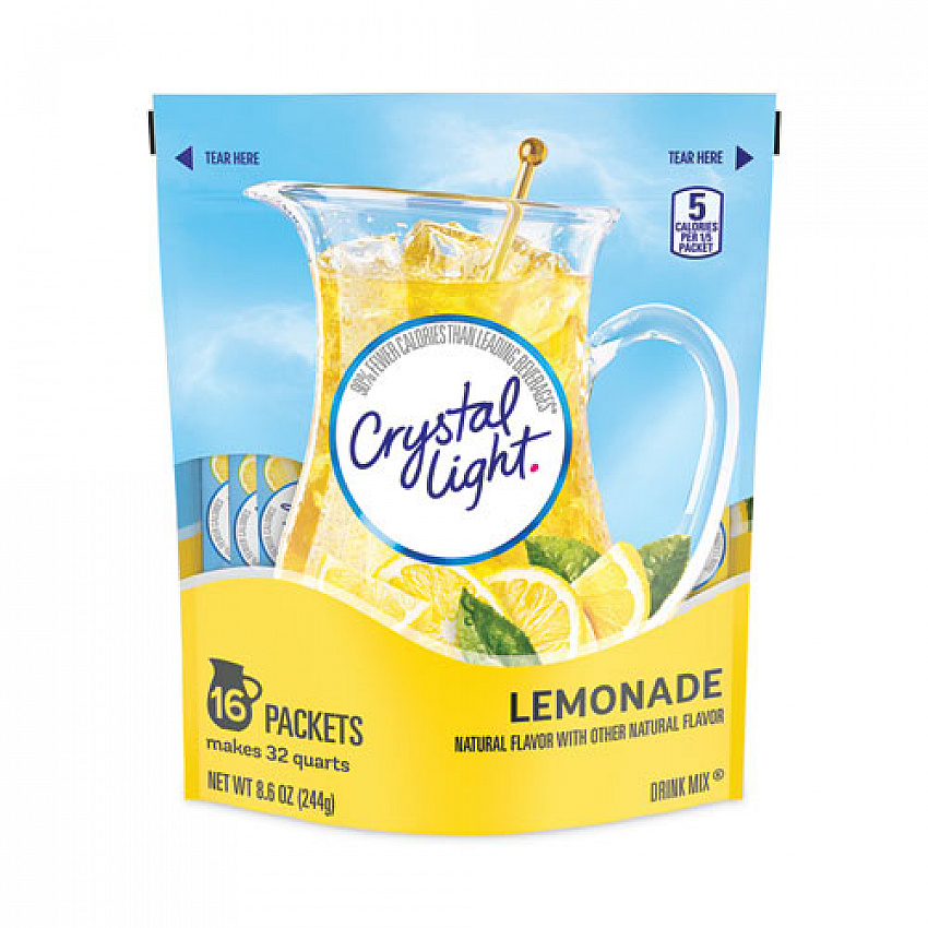 Flavored Drink Mix Pitcher Packs, Lemonade, 0.14 oz Packets, 16 Packets/Pouch, 1 Pouch/Carton (22000552)