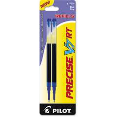 Refill for Pilot Precise V7 RT Rolling Ball, Fine Conical Tip, Blue Ink, 2/Pack (77279)