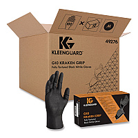 G10 Kraken Grip Nitrile Gloves, Small, 6 mil Thick, 9.5" Long, Black, 100/Box, 10 Boxes/Carton (49275)